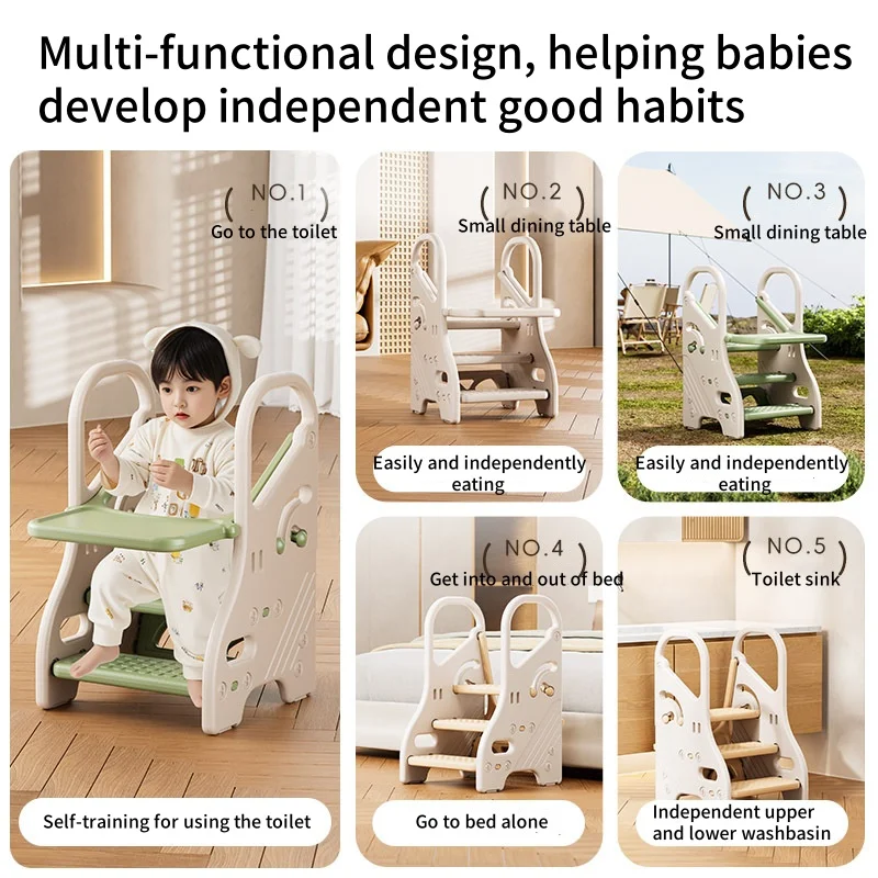 Silla infantil de comedor con altura regulable y para bebés - imagen 3