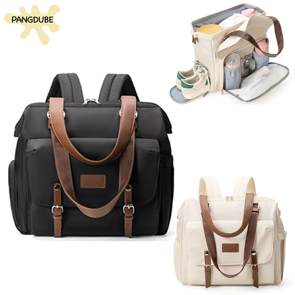 PANGDUBE Mochila pañalera impermeable con bolsillo térmico - imagen 5