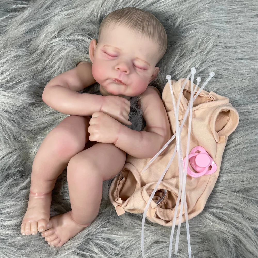 Muñeca Reborn Eric/Erica piel pintada efecto 3D con pestañas - imagen 4