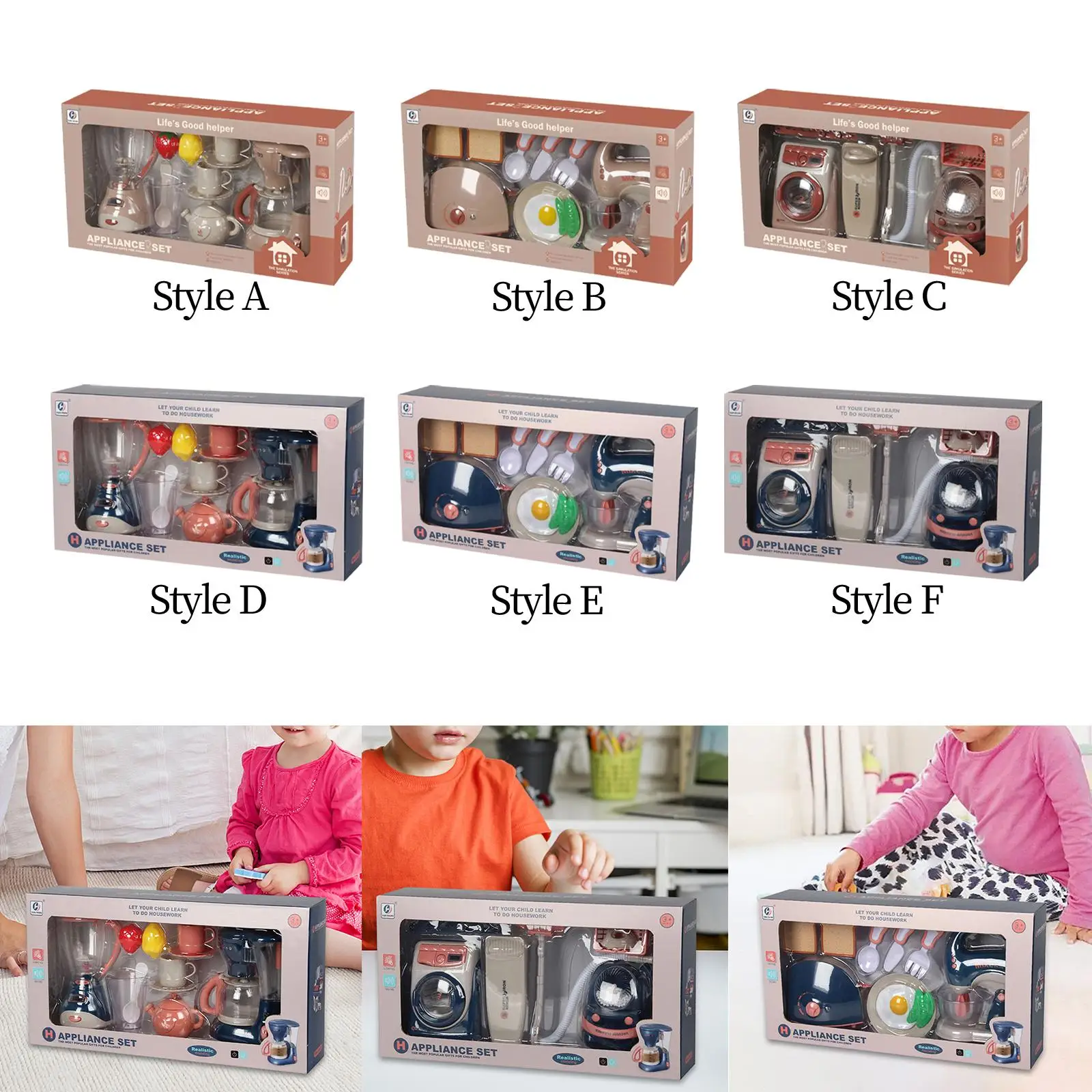 Juego de cocina infantil colorido imitación para niños y niñas - imagen 5