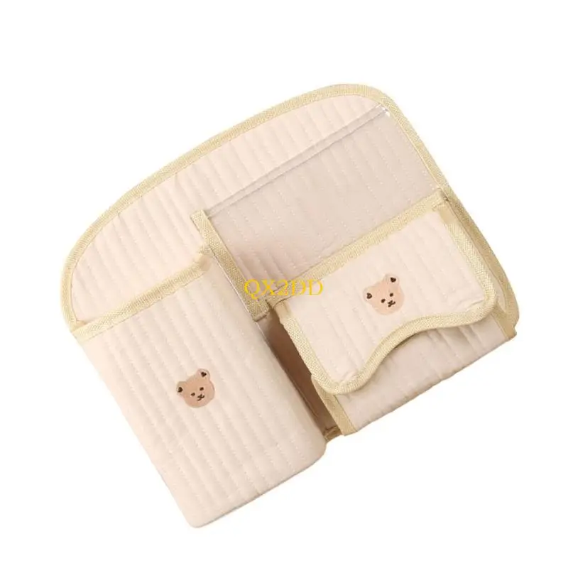 Bolsa de almacenamiento para cochecito en uso