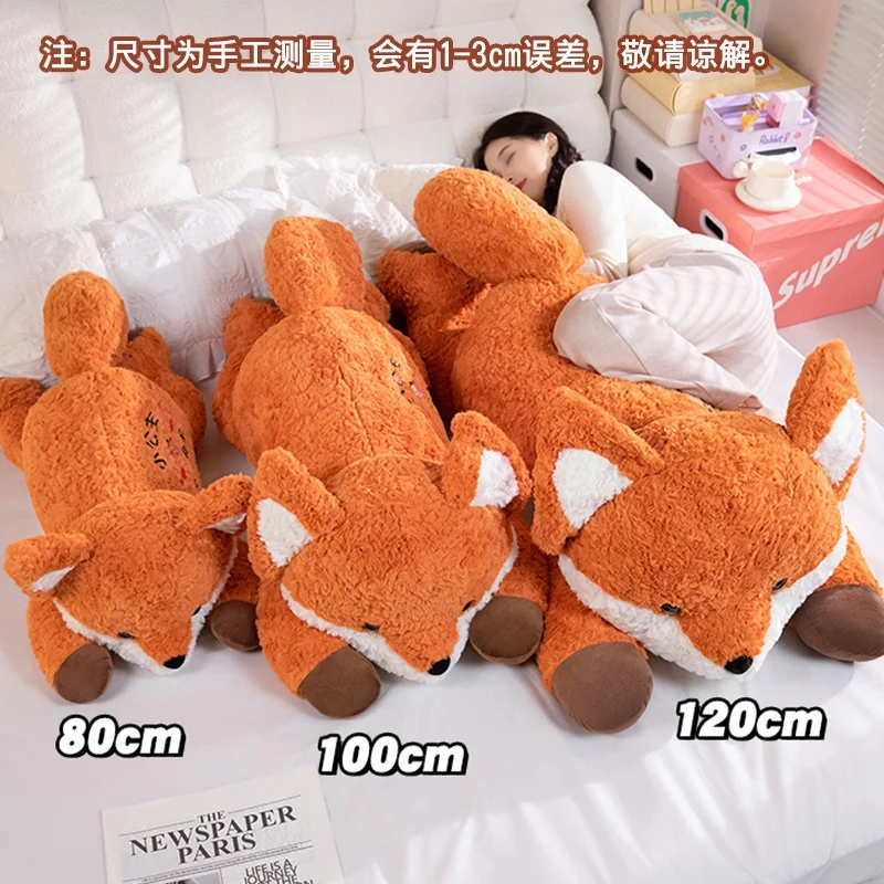 Peluche zorro kawaii suave para bebé, animal almohada decorativa - imagen 5