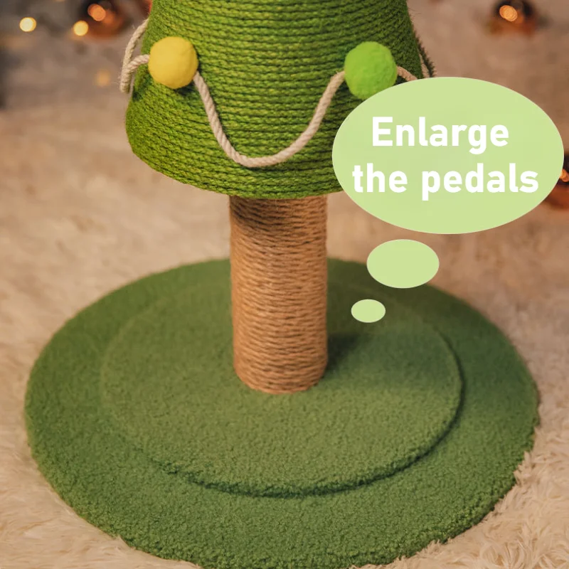 Torre rascadora para gatos de sisal interior, regalo de Navidad - imagen 2