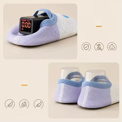Zapatos de bebé antideslizantes de malla con animales para pasos