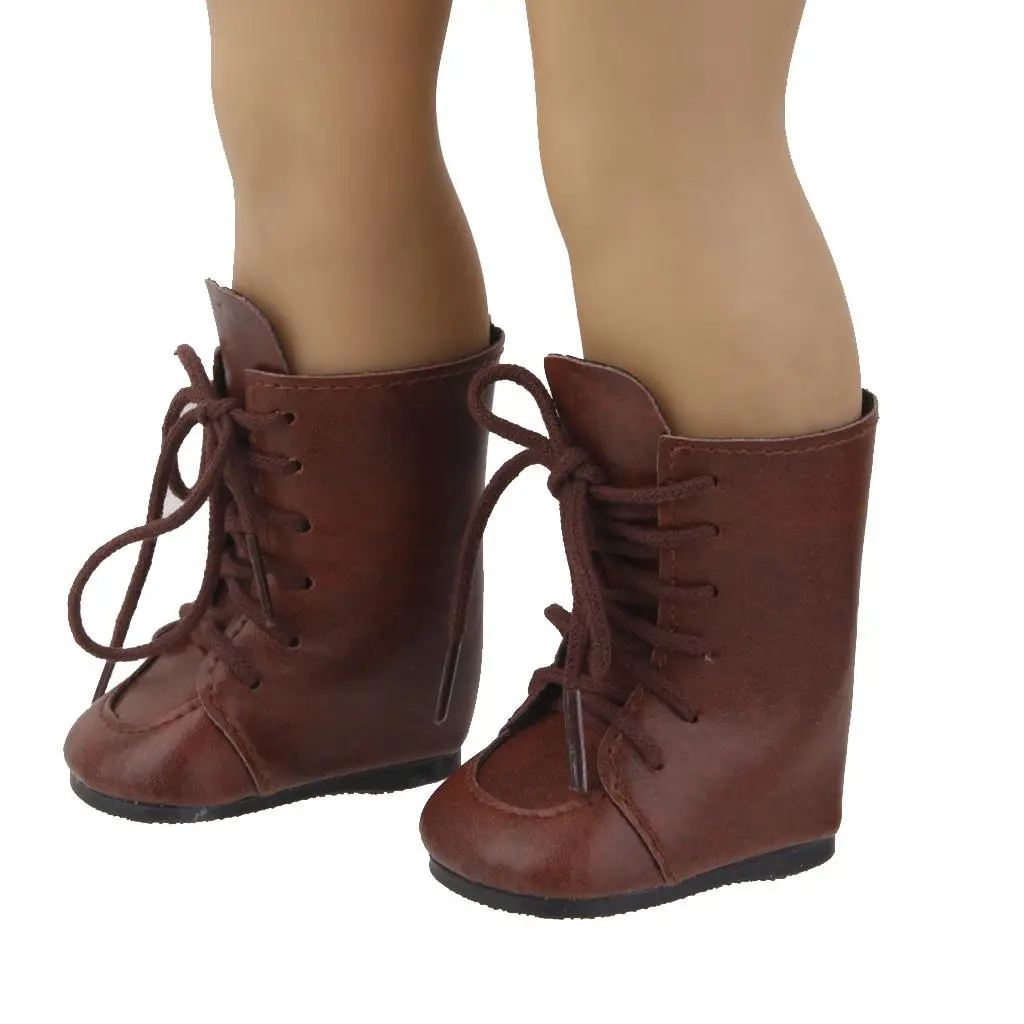 Botas para muñecas con lazo marrón de estilo clásico - imagen 4