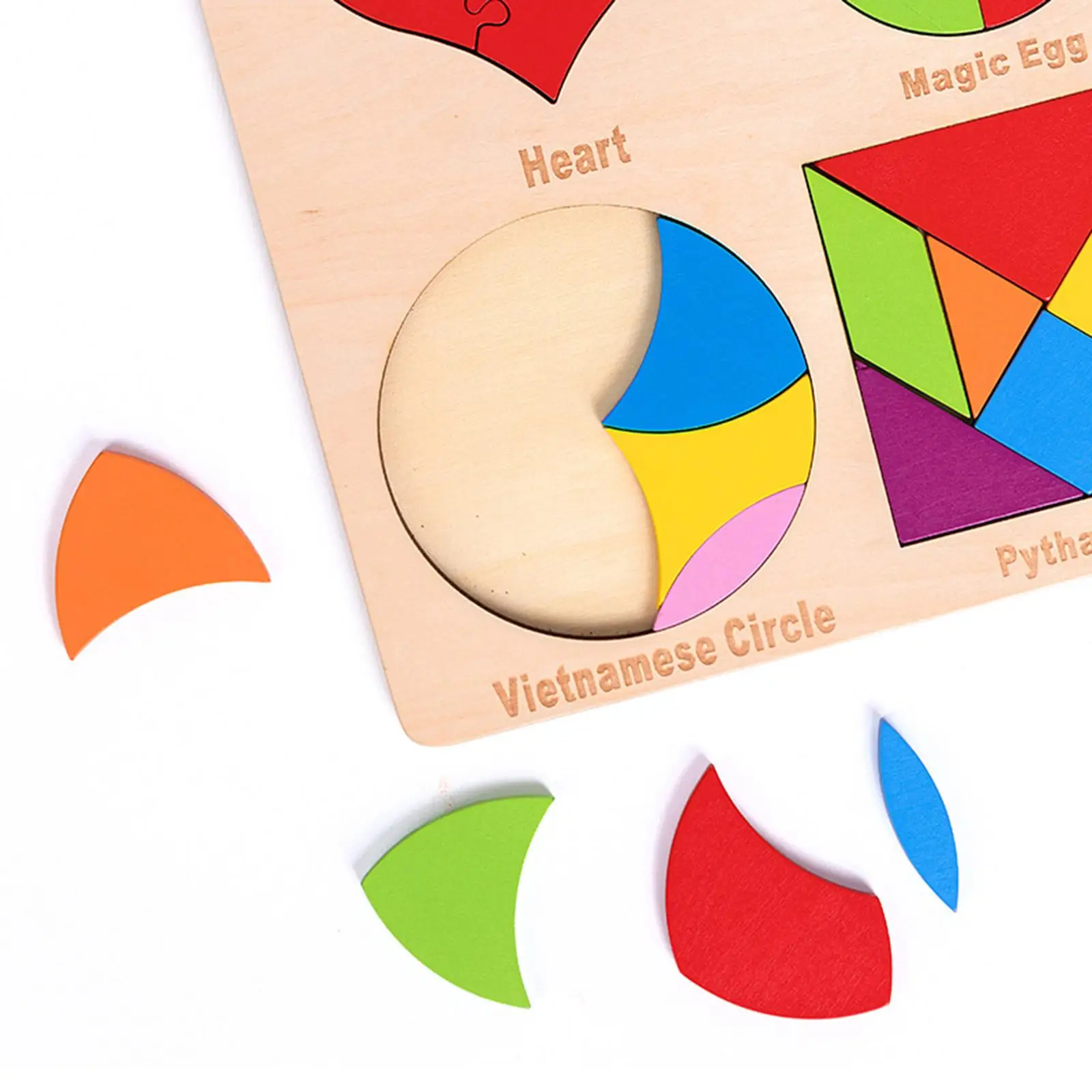 Tangram de madera Montessori para niños y niñas – juego creativo - imagen 5