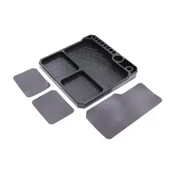 Bandeja de herramientas de silicona para reparación y piezas