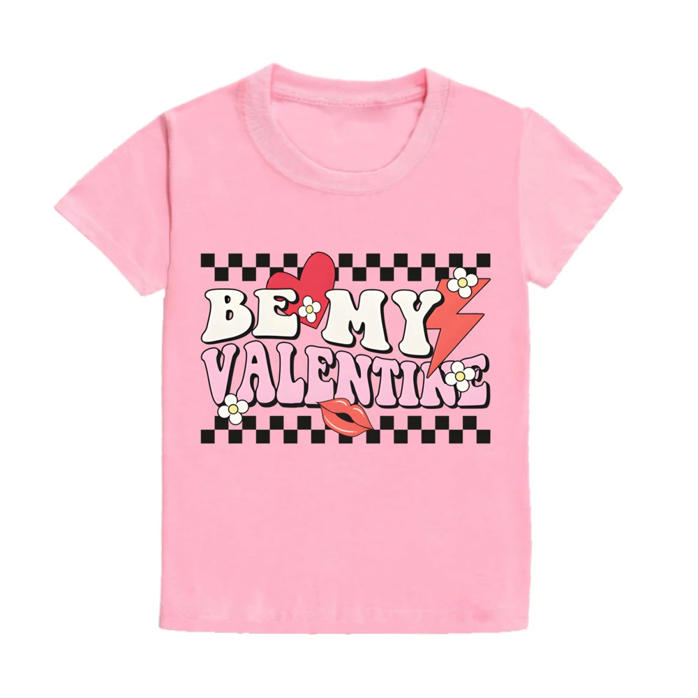 Camiseta San Valentín niños y niñas con estampado de corazón