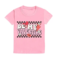 Camiseta San Valentín niños y niñas con estampado de corazón