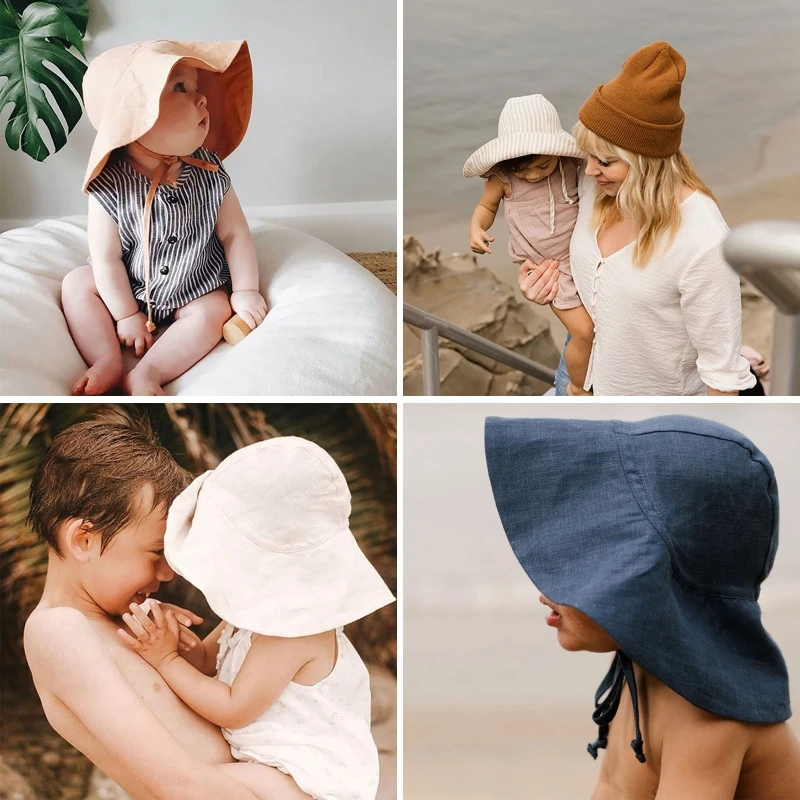 Sombrero infantil en uso durante actividades al aire libre
