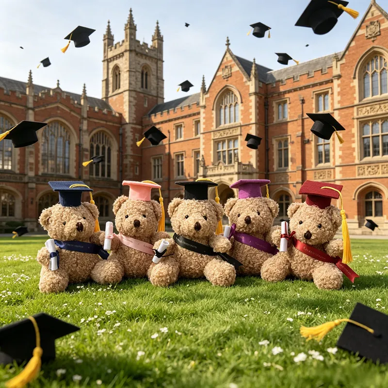 Peluche oso Dr. Bear con gorro de doctor, regalo tierno para niños - imagen 3