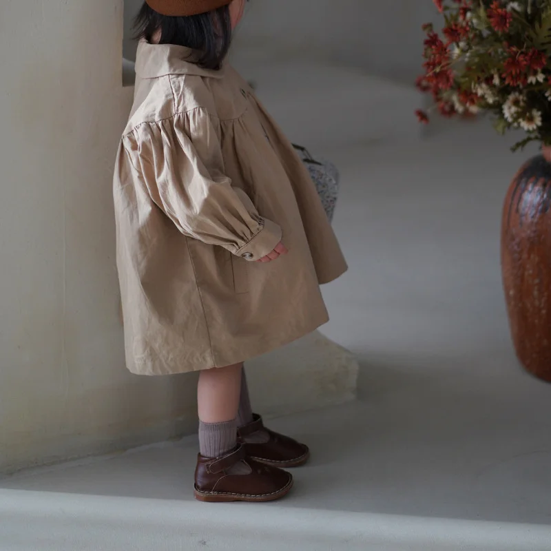 Cortavientos para niña con cuello alto plegable - imagen 4