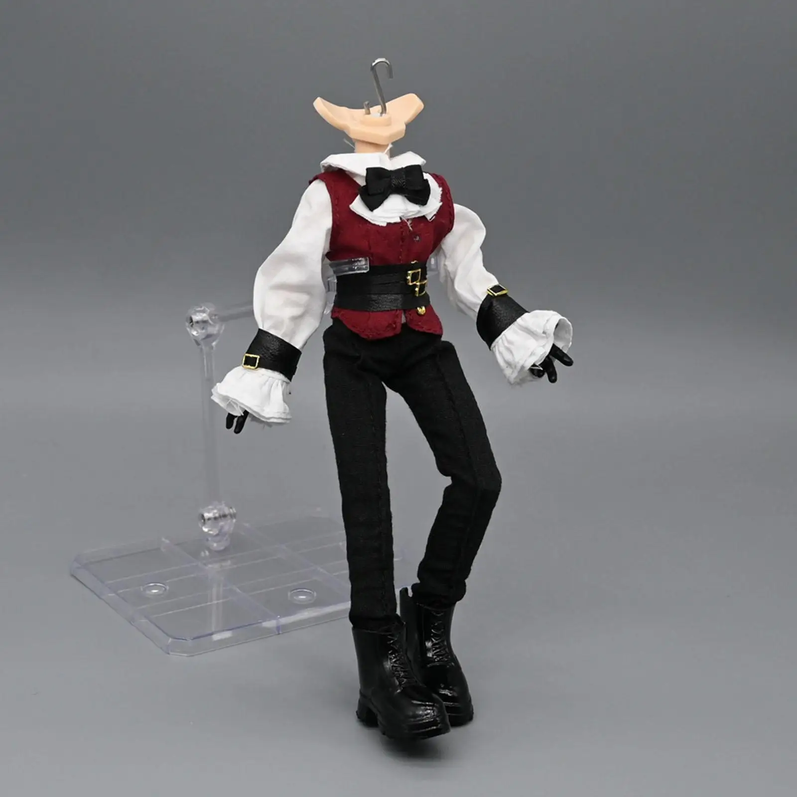Disfraz estilo cosplay retro para muñeco: camisa y minicorsét - imagen 3