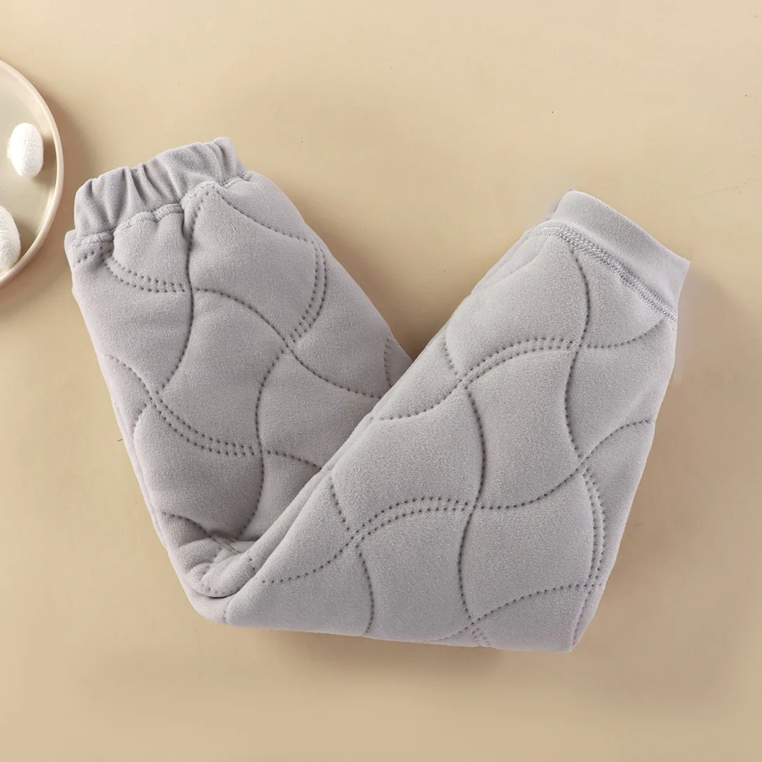 Pantalones de invierno acolchados para niños con cintura elástica