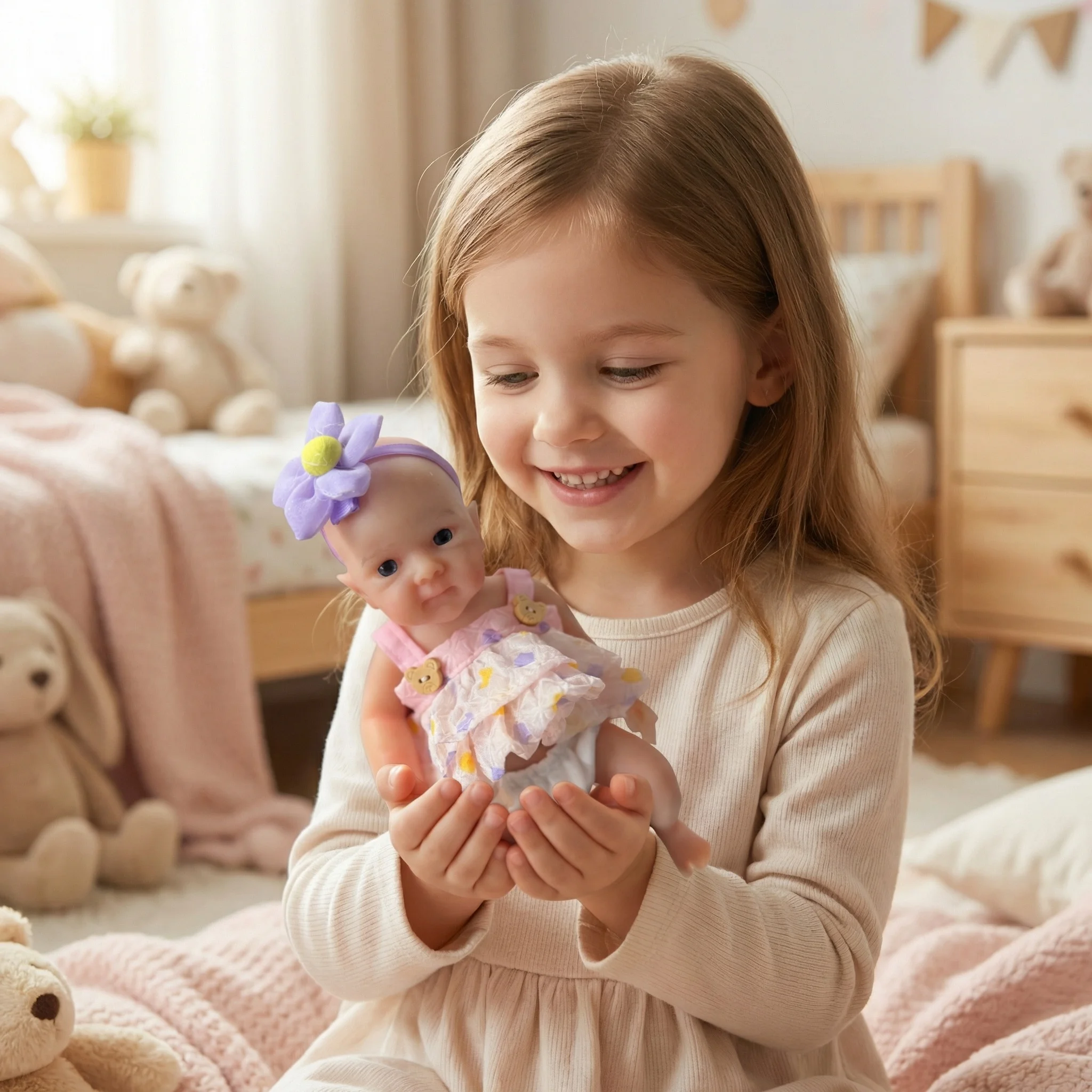 Muñeca reborn NPK Bettie de silicona sólida súper suave - imagen 2