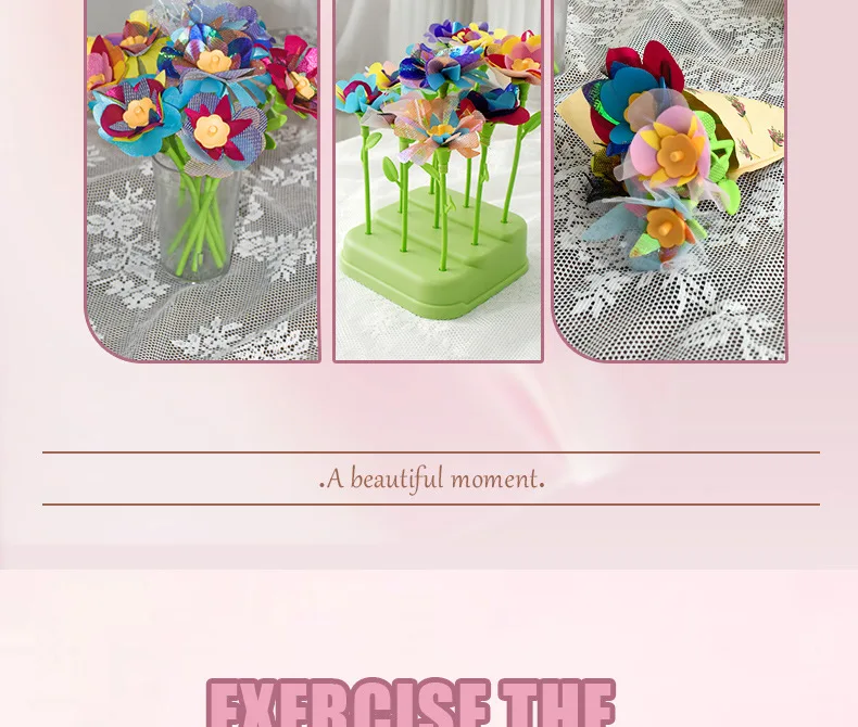 Ejemplo de flores y combinación de colores