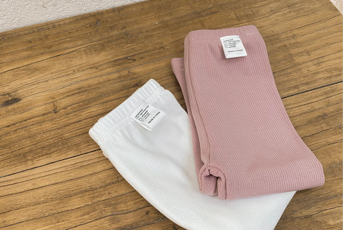 Leggings grises de algodón elástico