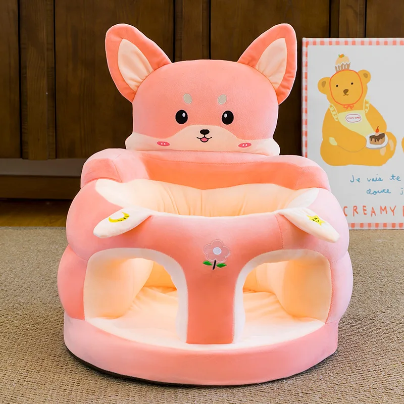 Silla de aprendizaje para bebés en felpa con dibujos animados - imagen 4