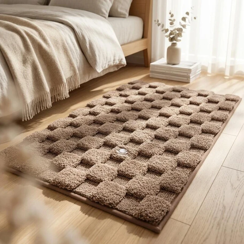 Alfombra de baño antideslizante en felpa premium, absorbente - imagen 3