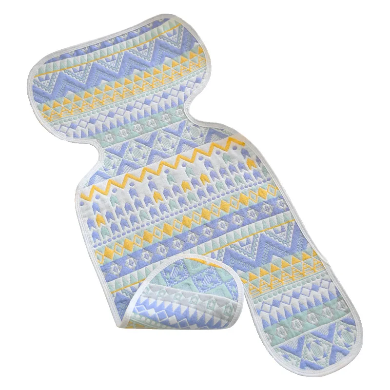 Cojín y funda para asiento de cochecito de bebé lavable a rayas - imagen 3