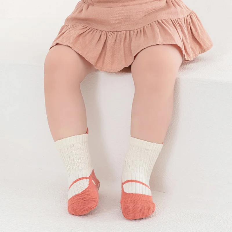 Calcetines de algodón antideslizantes para niño y niña - imagen 4