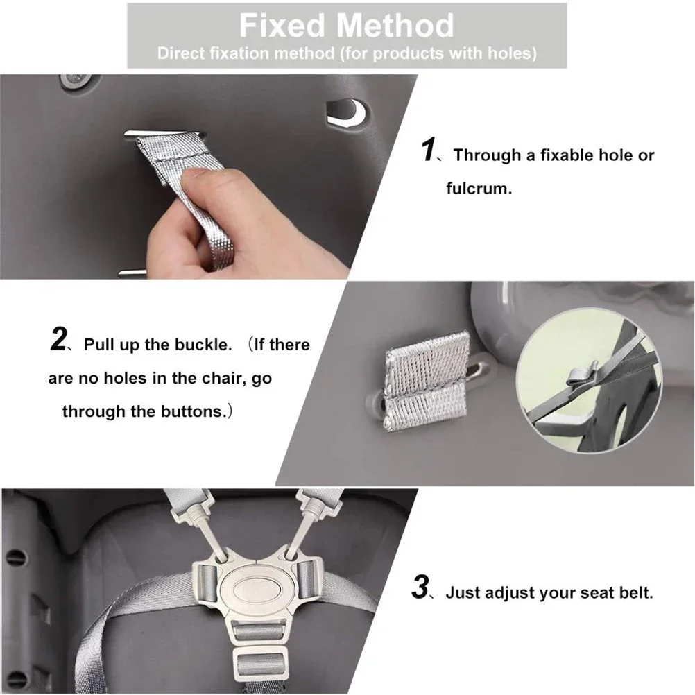Arnés de 5 puntos para bebé – Seguridad universal para silla de coche - imagen 4