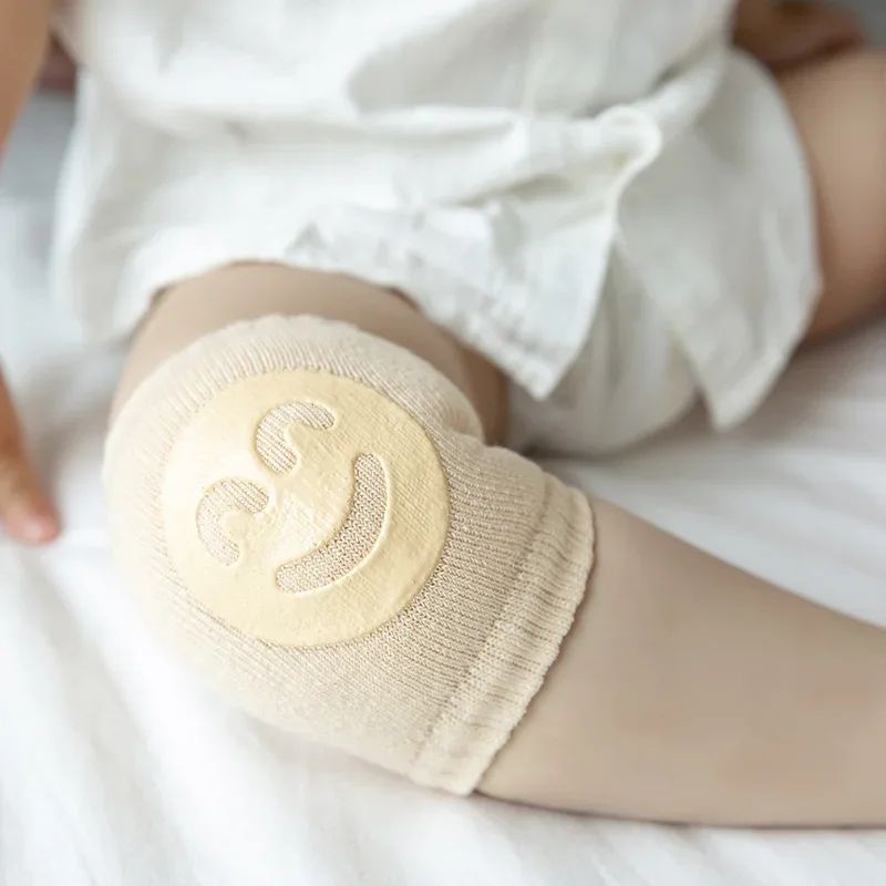 Rodilleras antideslizantes de algodón para bebé: protección suave - imagen 4