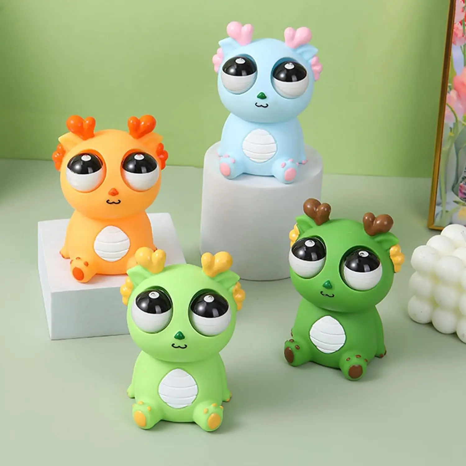 Juguete de dragón peluche suave y squeezy