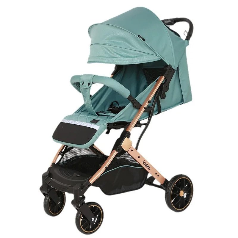 Cochecito Kidilo plegable ligero con reclinado y amortiguación - imagen 5