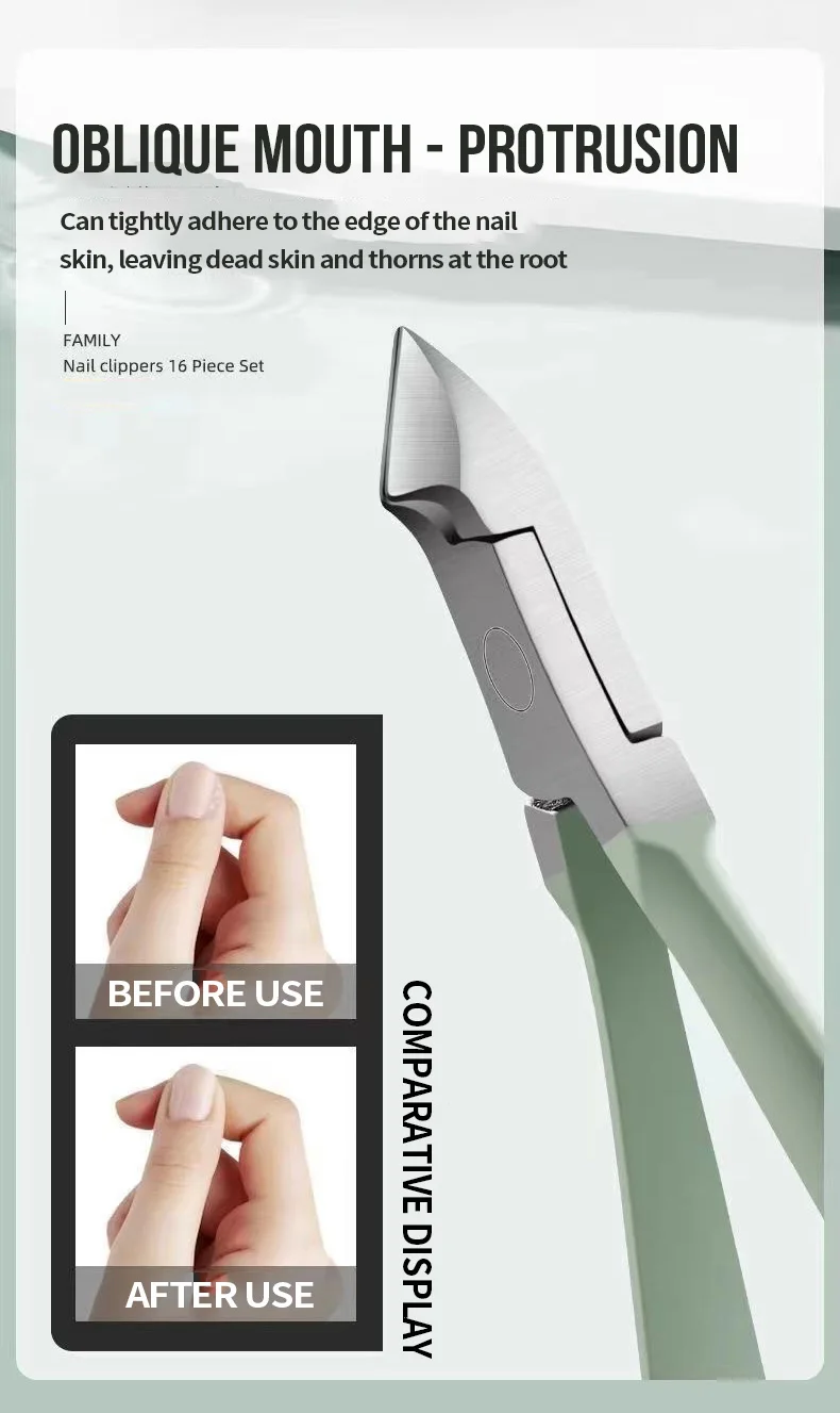 Cortaúñas para uñas de pies con palanca reforzada