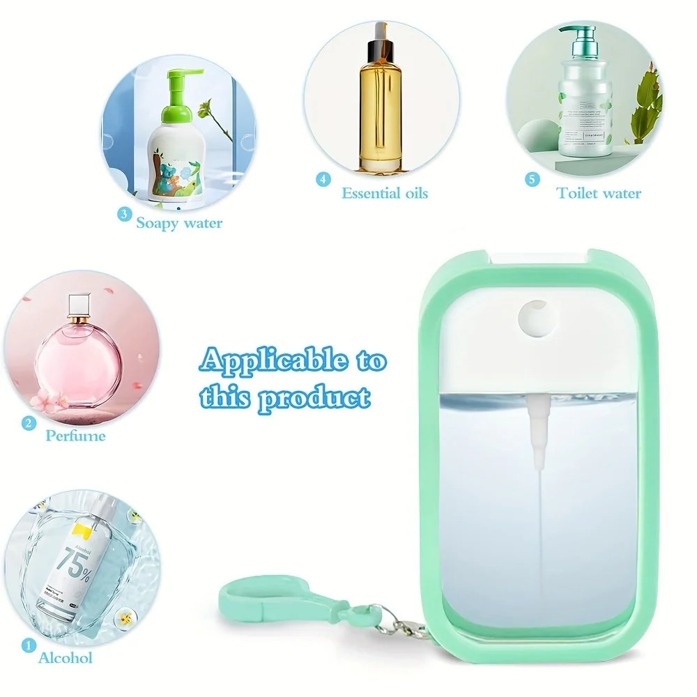 Atomizador portatil cuadrado para recarga de perfume en viajes - imagen 5