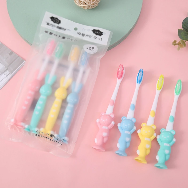 Set de cuatro cepillos de dientes QX2D con colores vivos