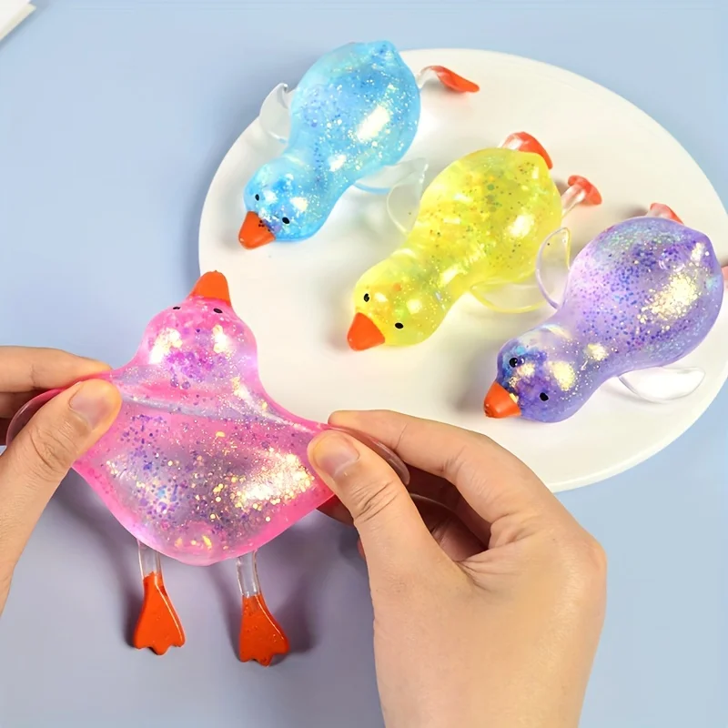 Pato de peluche elástico antiestrés – Juguete infantil y regalo - imagen 3
