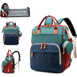 Mochila cambiador para bebé plegable con bolsa de pañales