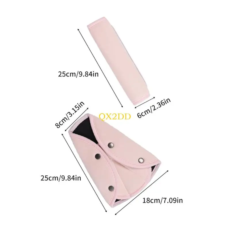 QX2D protectores de cinturón infantil ergonómicos para bebé - imagen 5