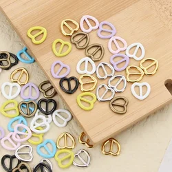 Hebilla corazón metálica mini para muñecas y accesorios infantiles