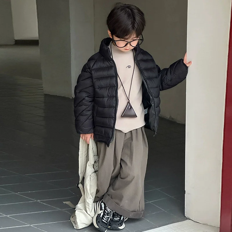 Chaqueta de plumón ligera para niños y niñas, abrigo cálido - imagen 4