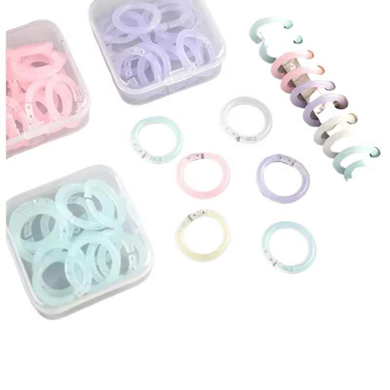 Anillos de encuadernación en plástico para planificadores y cuadernos