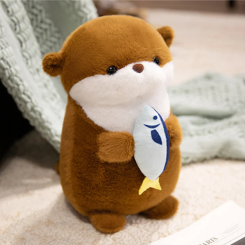 Peluche de nutria suave para niño – Almohada decorativa - imagen 2