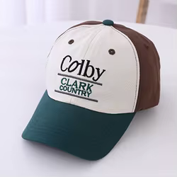 Gorra de béisbol algodón bordada para niños – Protección solar Unisex