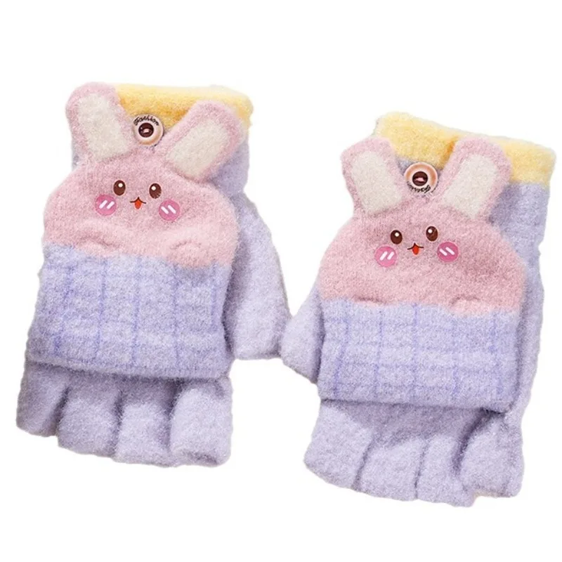 Manoplas infantiles con orejitas de conejo – Guantes térmicos