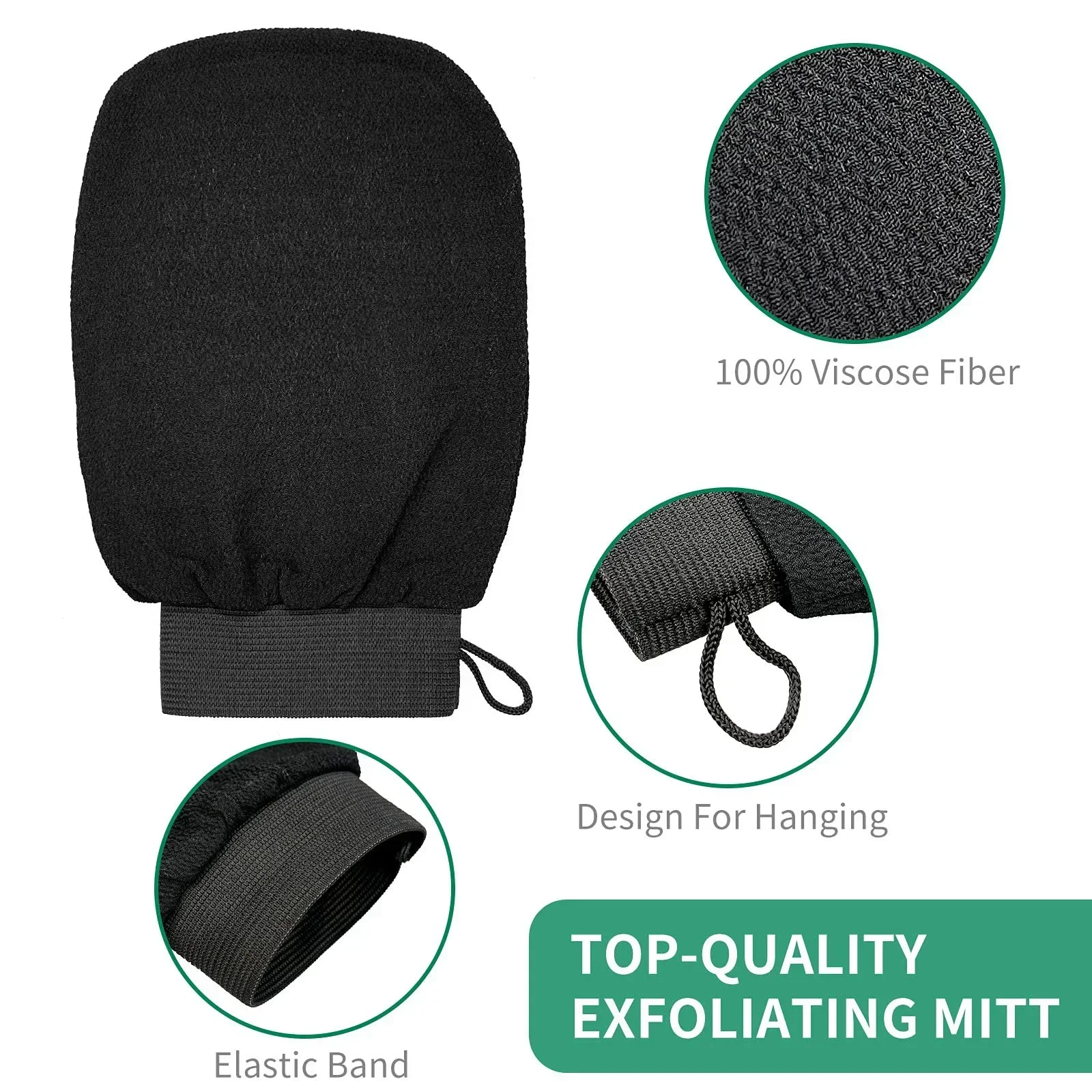Guantes exfoliantes para masaje y limpieza profunda en la ducha - imagen 4