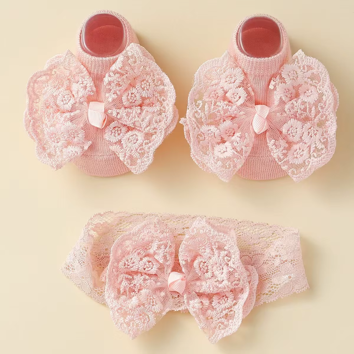 Conjunto de diadema y calcetines antideslizantes para niña - imagen 2