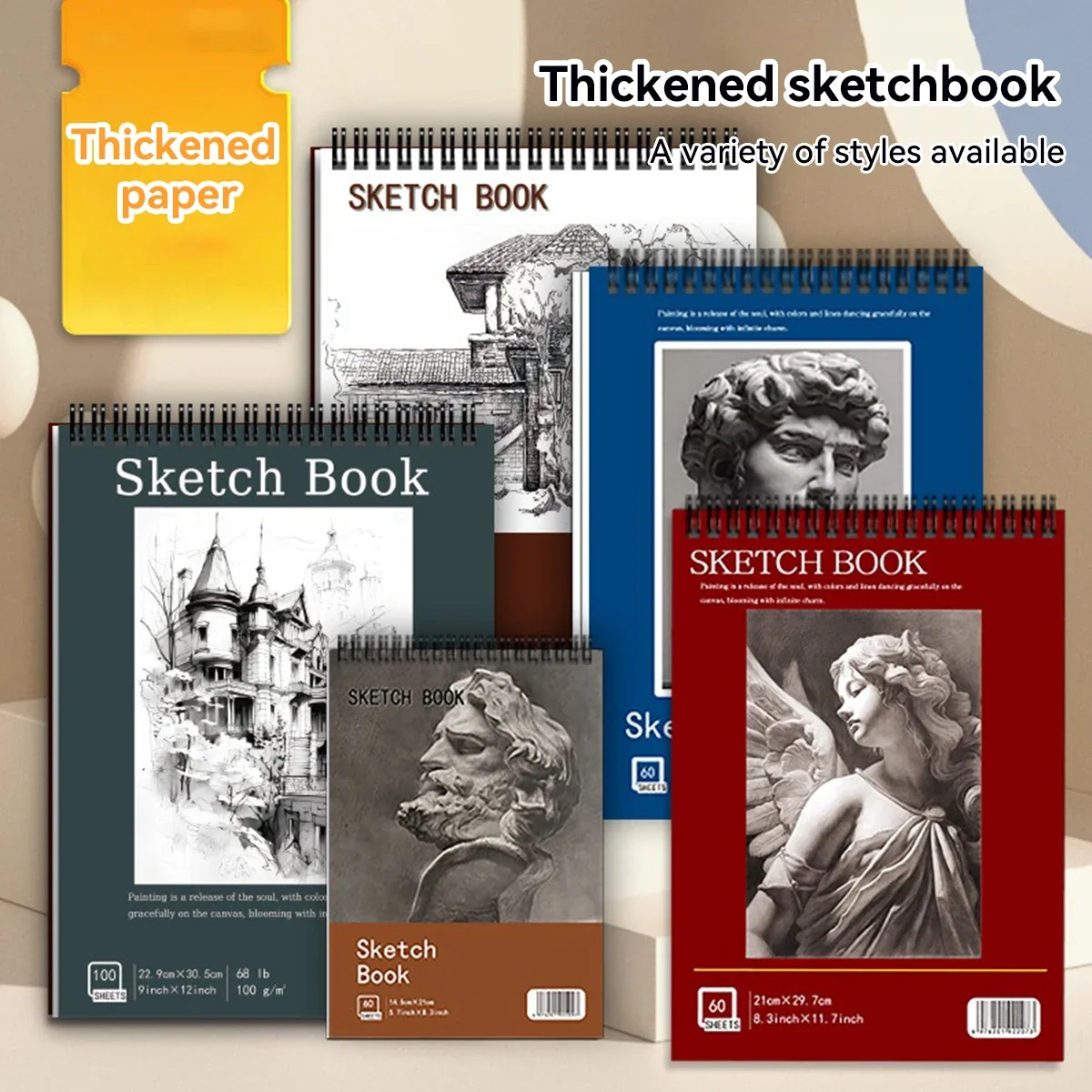 Cuaderno de bocetos encuadernado en espiral con papel sin ácido - imagen 4