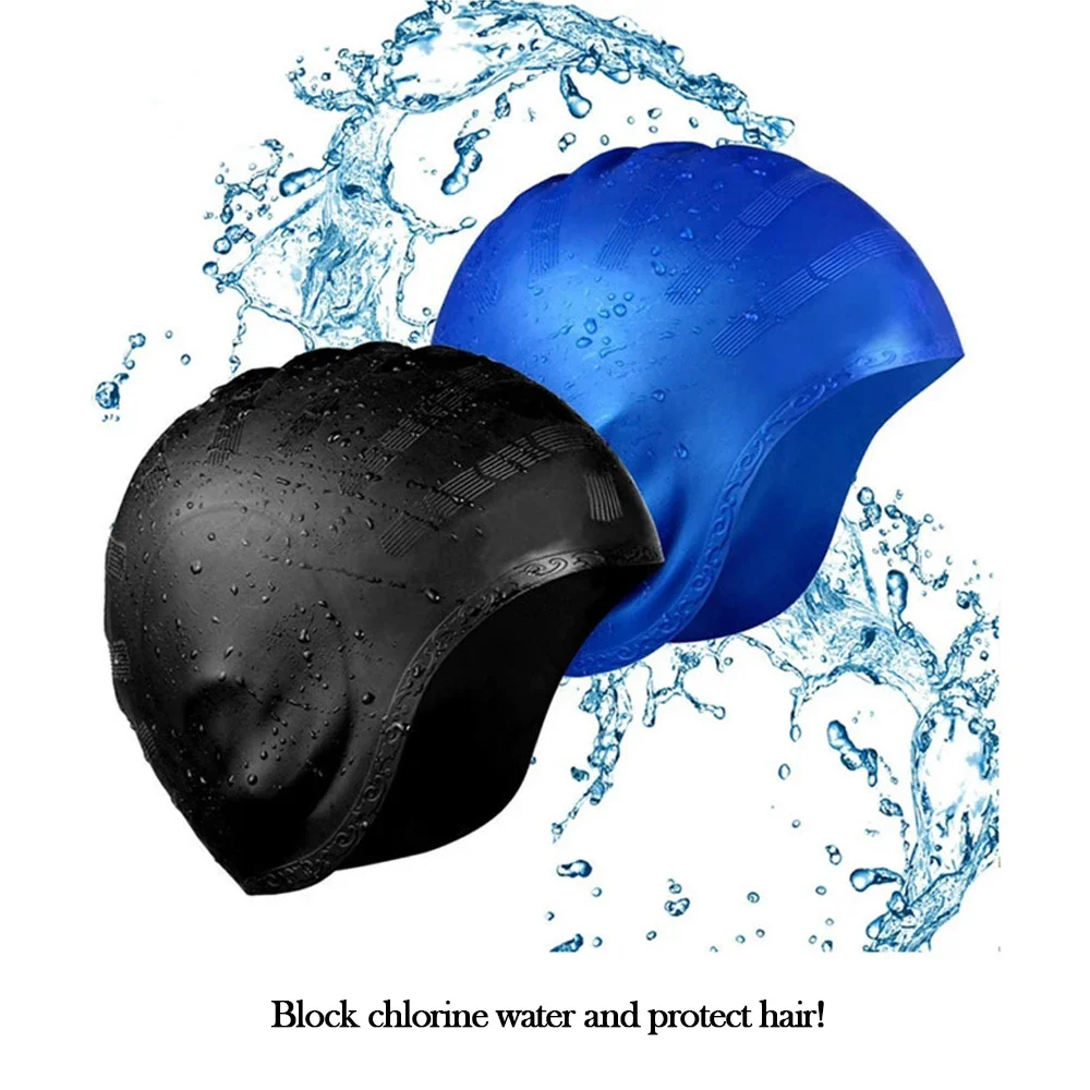 Gorro de silicona para natación con protección auditiva infantil - imagen 4