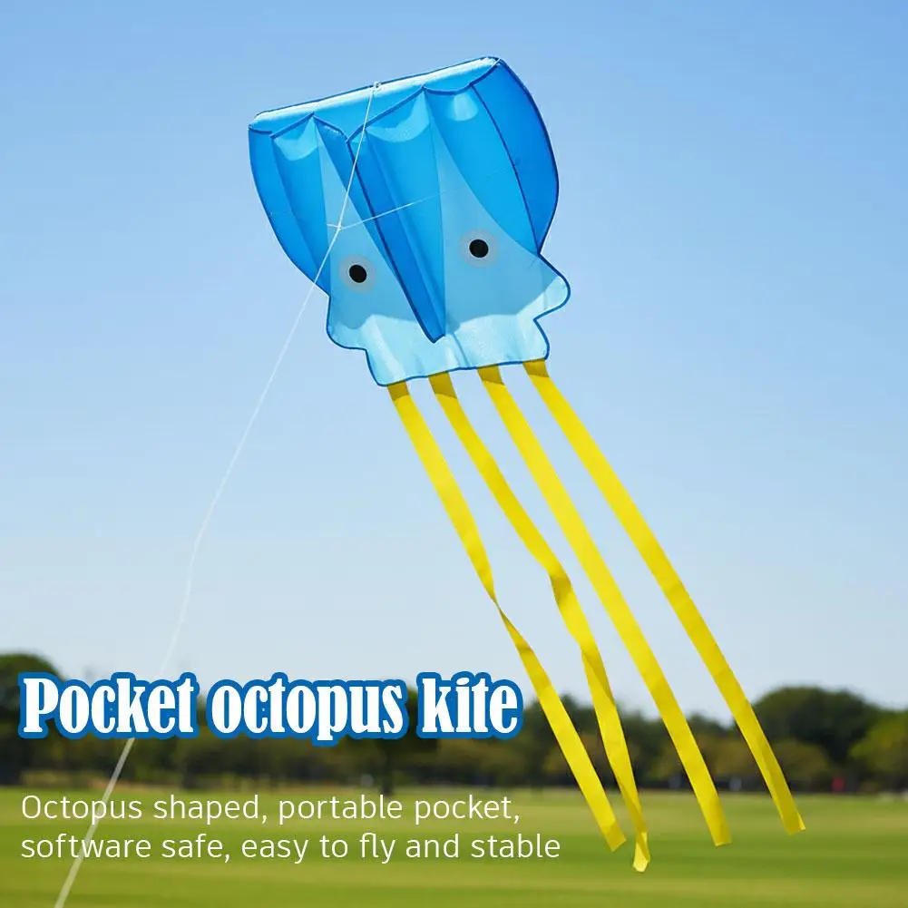 Cometa infantil pulpo suave para exteriores, juego familiar de vuelo - imagen 4