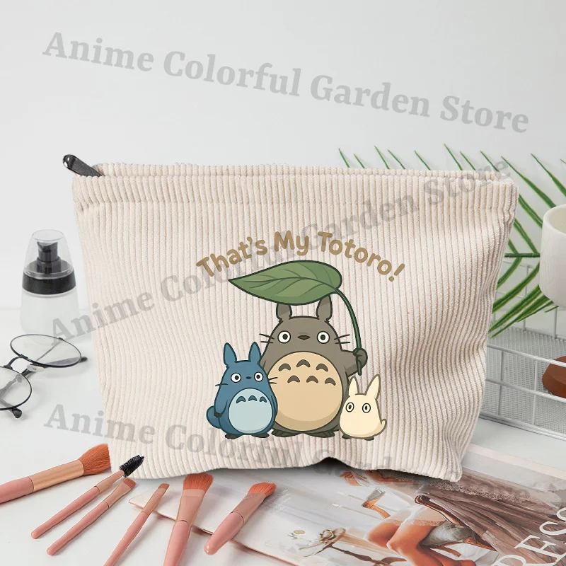Bolsa de maquillaje de pana Mi vecino Totoro para estudiantes