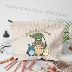 Bolsa de maquillaje de pana Mi vecino Totoro para estudiantes
