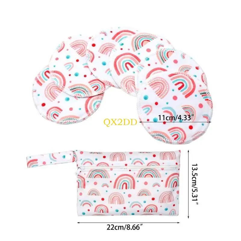Almohadillas de lactancia de bambú reutilizables, suaves y transpirables - imagen 5