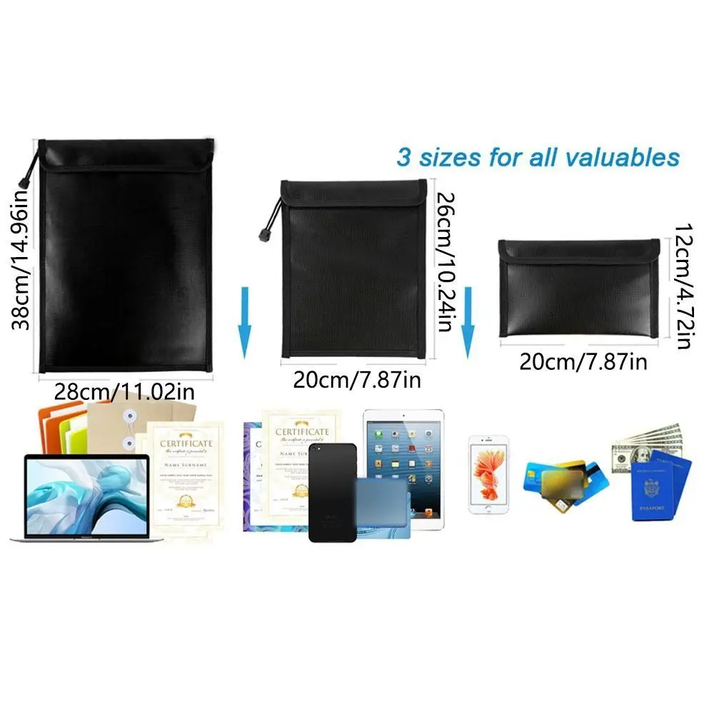 Bolsa ignífuga impermeable para documentos con bloqueo de señal - imagen 5